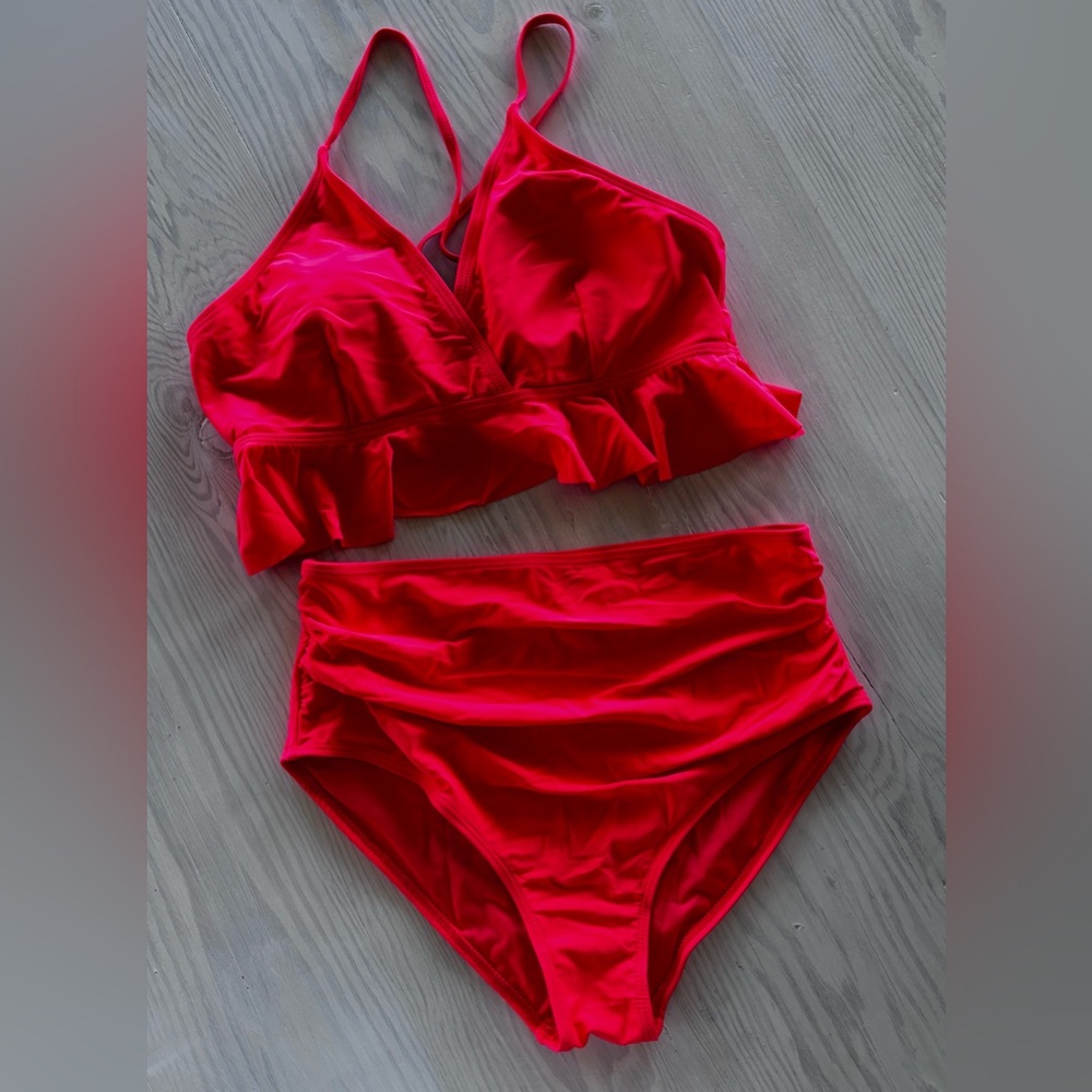 Bright Pink Women's Swimwear Set NWOT